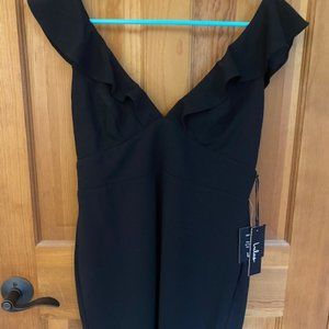 Lulus Deep V Little Black Dress